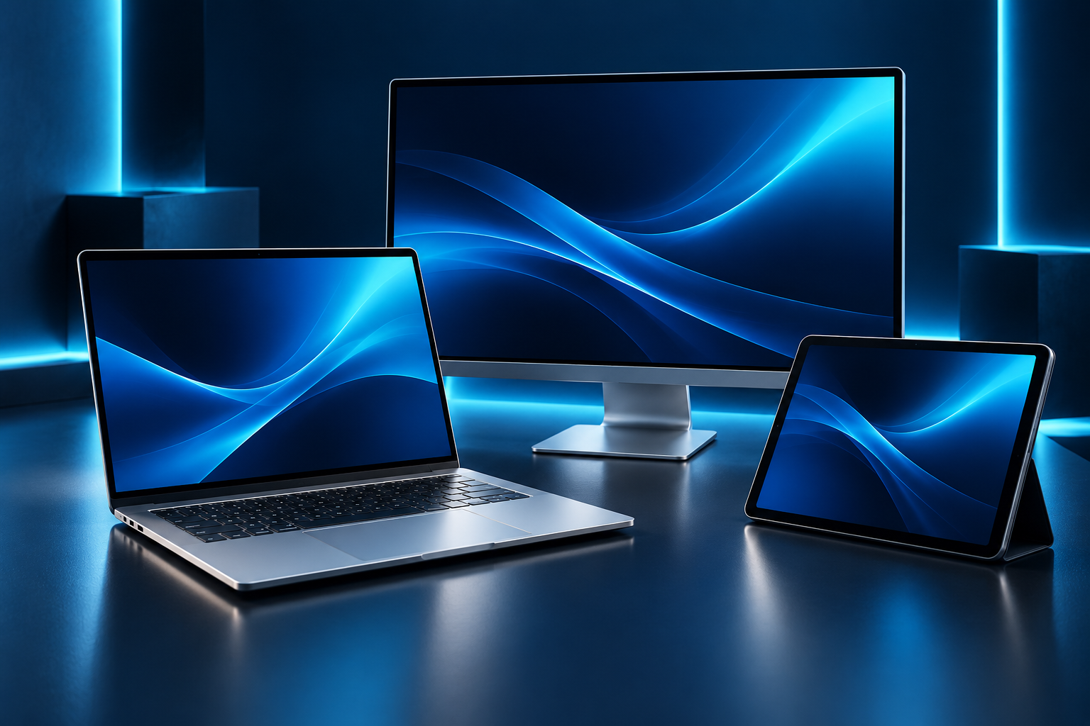 Laptop, desktop display and tablet