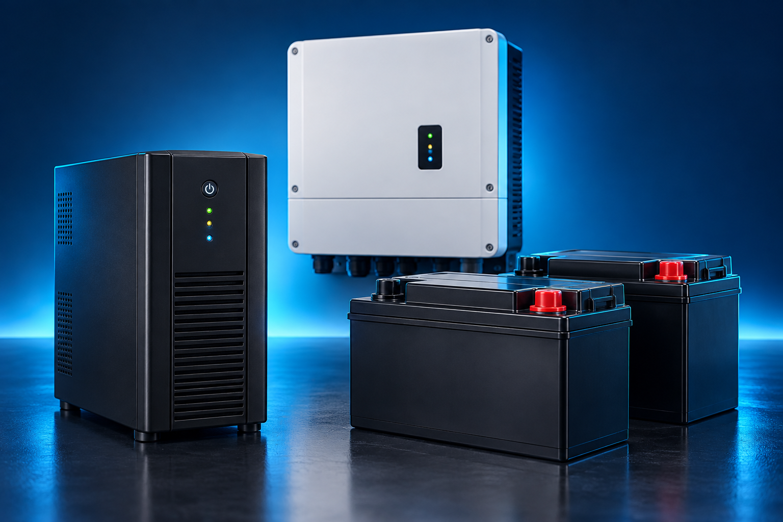 UPS, inverter and backup batteries